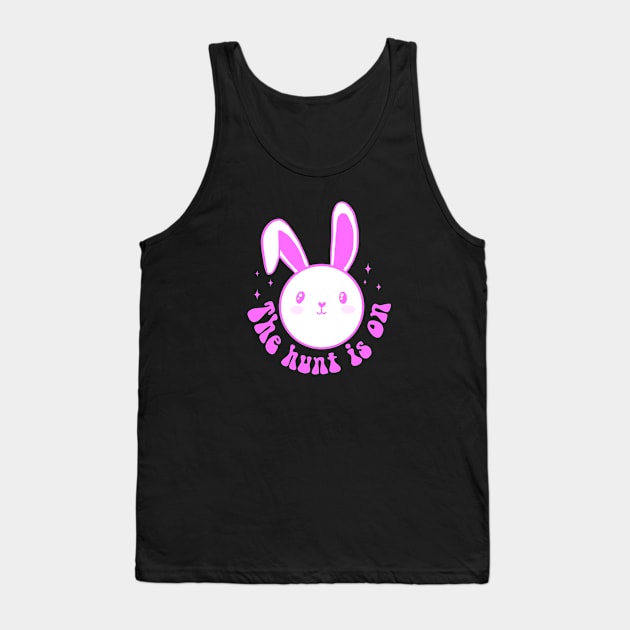 The hunt is on cute easter egg hunt design Tank Top by Yarafantasyart